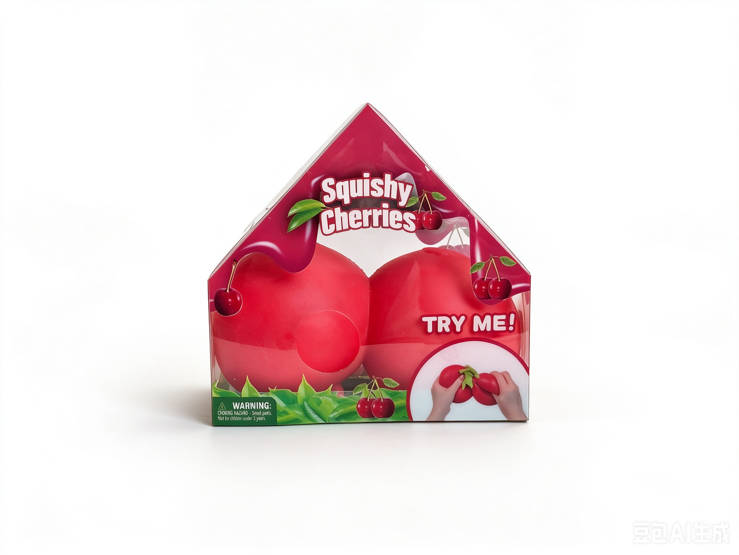🍒 Giant Squishy Cherries – Oversized Novelty Stress Relief Squeeze Toy | Unique Gift Box
