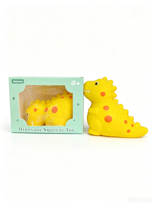 🦕 Kawaii Dinosaur Squeeze Toy – Soft Sensory Stress Relief Toy | Kids Gift Box | Age 3+