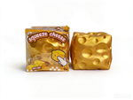 🧀 Squeeze Cheese Squishy – Realistic Swiss Cheese Block Stress Relief Toy | Novelty Gift | Age 3+