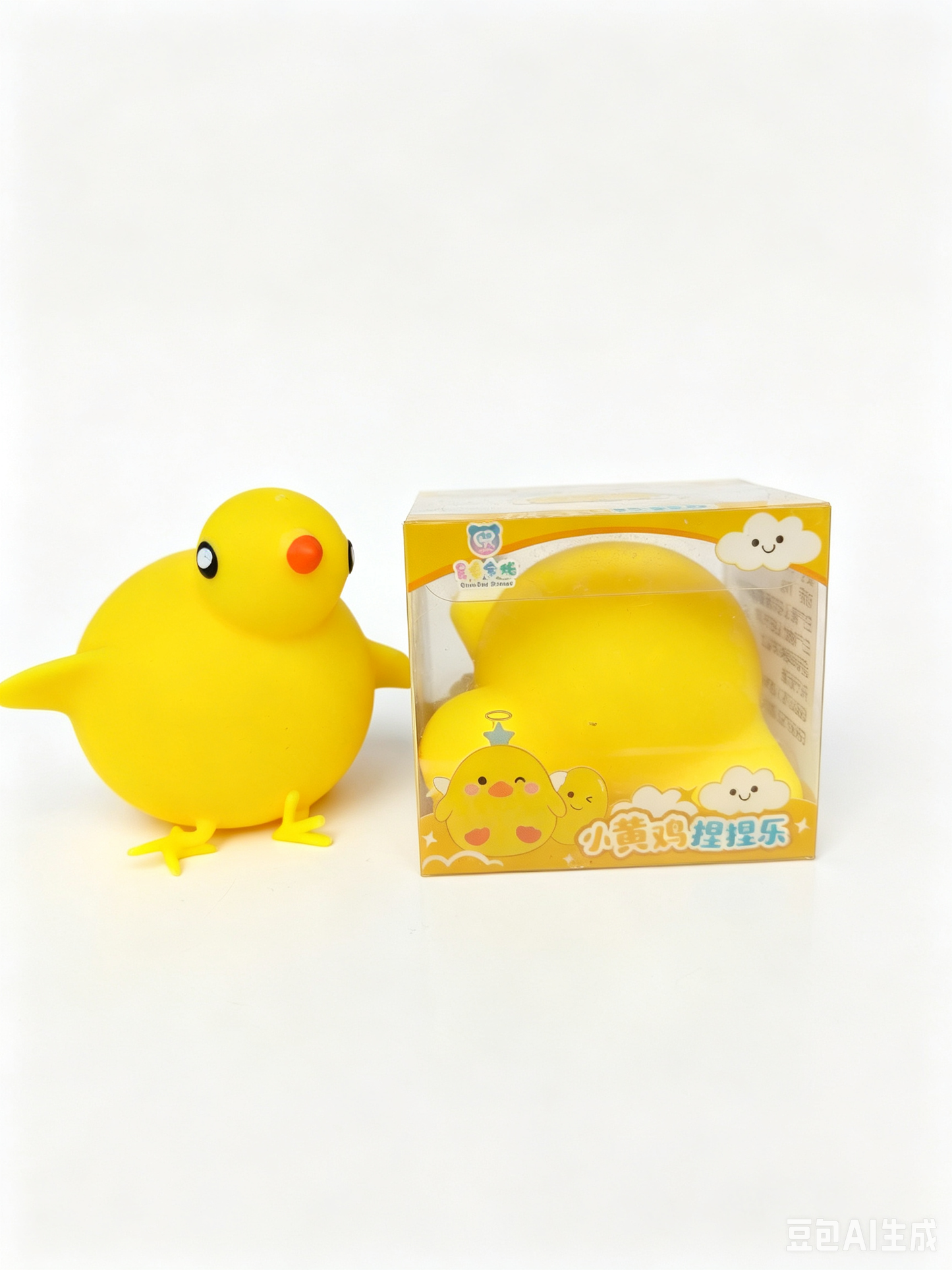 🐣 Chubby Baby Chick Squishy – Kawaii Yellow Chicken Stress Relief Squeeze Toy | Gift Box