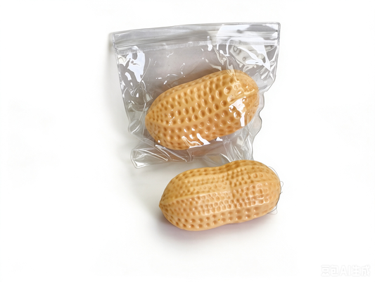 🥜 Realistic Peanut Squishy – Novelty Food Stress Relief Squeeze Toy | Vacuum Pack