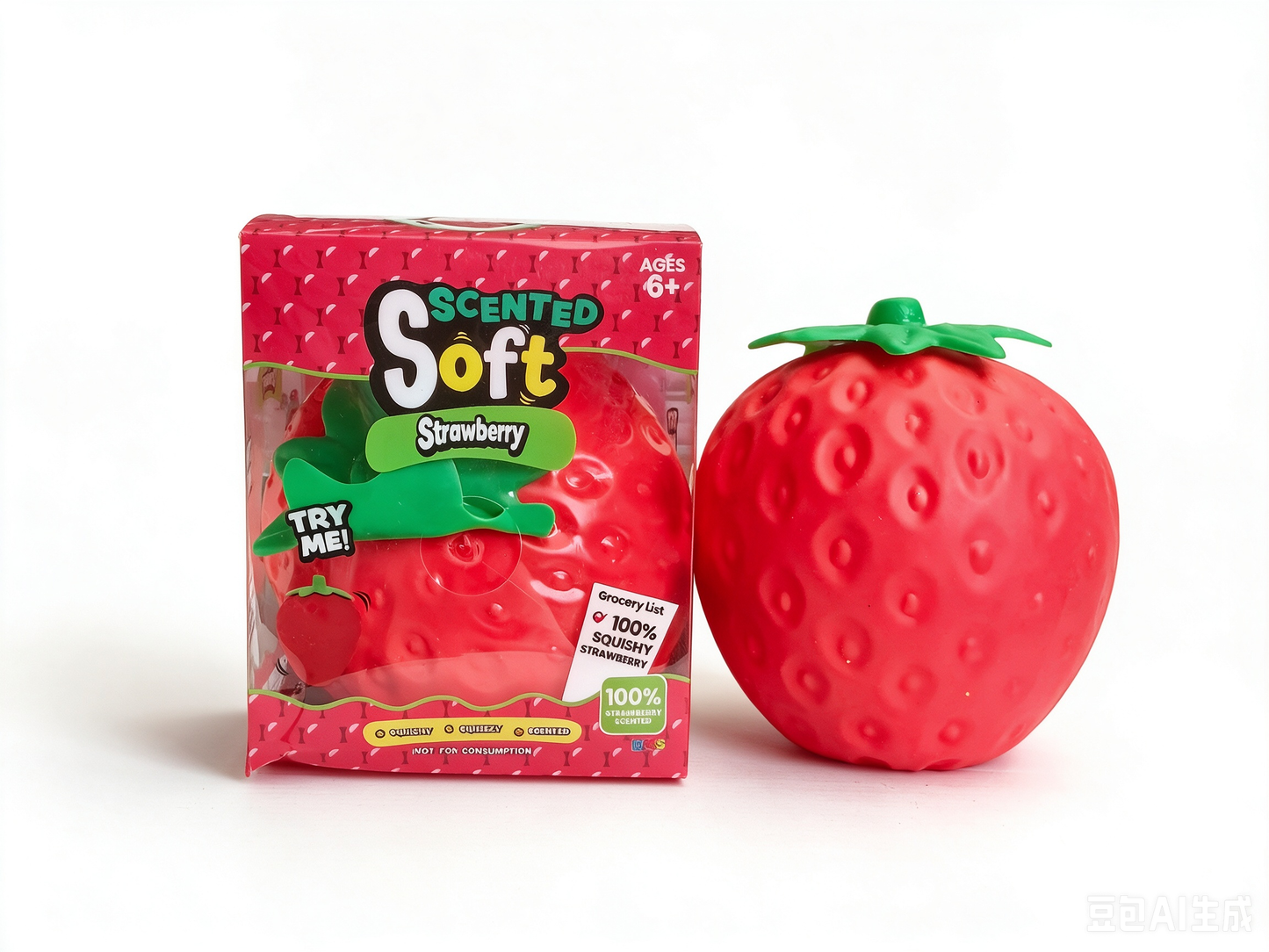 🍓 Scented Strawberry Squishy – Soft & Squishy Stress Relief Toy | Gift Box